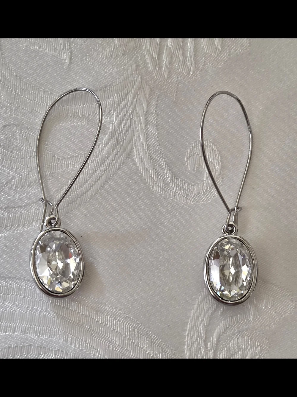 New Large Swarovski Crystal Drop Earrings - Picture 5 of 6